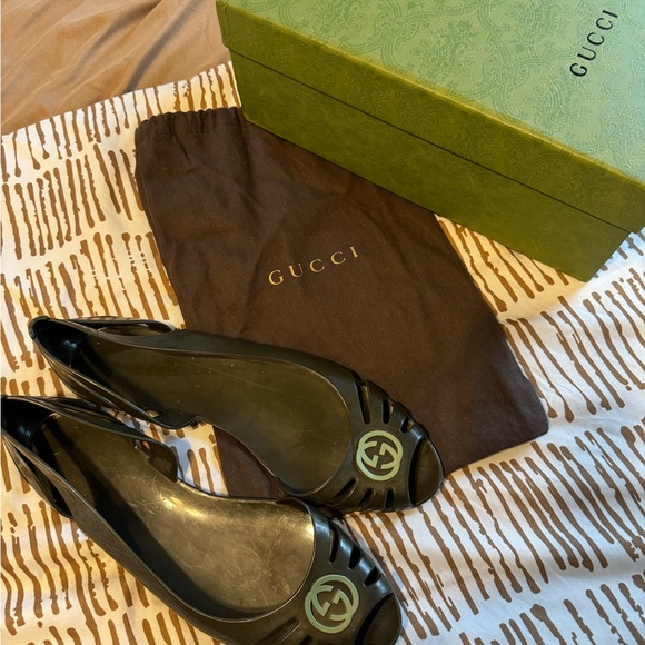 Gucci D’Orsay Flats - Dark Green - Picture 2 of 4